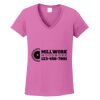 Ladies Heavy Cotton™ 100% Cotton V-Neck T-Shirt Thumbnail
