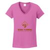 Ladies Heavy Cotton™ 100% Cotton V-Neck T-Shirt Thumbnail