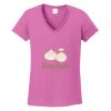 Ladies Heavy Cotton™ 100% Cotton V-Neck T-Shirt Thumbnail