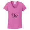 Ladies Heavy Cotton™ 100% Cotton V-Neck T-Shirt Thumbnail