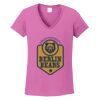 Ladies Heavy Cotton™ 100% Cotton V-Neck T-Shirt Thumbnail