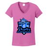 Ladies Heavy Cotton™ 100% Cotton V-Neck T-Shirt Thumbnail