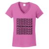 Ladies Heavy Cotton™ 100% Cotton V-Neck T-Shirt Thumbnail