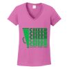 Ladies Heavy Cotton™ 100% Cotton V-Neck T-Shirt Thumbnail