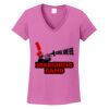 Ladies Heavy Cotton™ 100% Cotton V-Neck T-Shirt Thumbnail