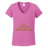 Ladies Heavy Cotton™ 100% Cotton V-Neck T-Shirt Thumbnail