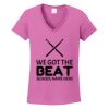 Ladies Heavy Cotton™ 100% Cotton V-Neck T-Shirt Thumbnail