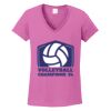 Ladies Heavy Cotton™ 100% Cotton V-Neck T-Shirt Thumbnail