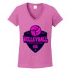Ladies Heavy Cotton™ 100% Cotton V-Neck T-Shirt Thumbnail