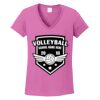 Ladies Heavy Cotton™ 100% Cotton V-Neck T-Shirt Thumbnail
