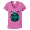 Ladies Heavy Cotton™ 100% Cotton V-Neck T-Shirt Thumbnail