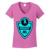 Ladies Heavy Cotton™ 100% Cotton V-Neck T-Shirt Thumbnail