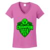 Ladies Heavy Cotton™ 100% Cotton V-Neck T-Shirt Thumbnail