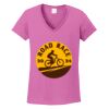 Ladies Heavy Cotton™ 100% Cotton V-Neck T-Shirt Thumbnail