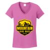 Ladies Heavy Cotton™ 100% Cotton V-Neck T-Shirt Thumbnail