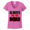 Ladies Heavy Cotton™ 100% Cotton V-Neck T-Shirt Thumbnail