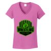 Ladies Heavy Cotton™ 100% Cotton V-Neck T-Shirt Thumbnail