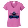Ladies Heavy Cotton™ 100% Cotton V-Neck T-Shirt Thumbnail