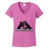 Ladies Heavy Cotton™ 100% Cotton V-Neck T-Shirt Thumbnail