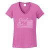 Ladies Heavy Cotton™ 100% Cotton V-Neck T-Shirt Thumbnail