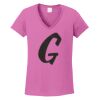 Ladies Heavy Cotton™ 100% Cotton V-Neck T-Shirt Thumbnail