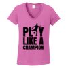Ladies Heavy Cotton™ 100% Cotton V-Neck T-Shirt Thumbnail