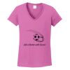 Ladies Heavy Cotton™ 100% Cotton V-Neck T-Shirt Thumbnail