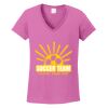 Ladies Heavy Cotton™ 100% Cotton V-Neck T-Shirt Thumbnail