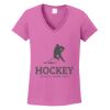 Ladies Heavy Cotton™ 100% Cotton V-Neck T-Shirt Thumbnail