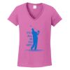 Ladies Heavy Cotton™ 100% Cotton V-Neck T-Shirt Thumbnail
