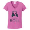 Ladies Heavy Cotton™ 100% Cotton V-Neck T-Shirt Thumbnail