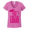 Ladies Heavy Cotton™ 100% Cotton V-Neck T-Shirt Thumbnail
