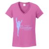 Ladies Heavy Cotton™ 100% Cotton V-Neck T-Shirt Thumbnail